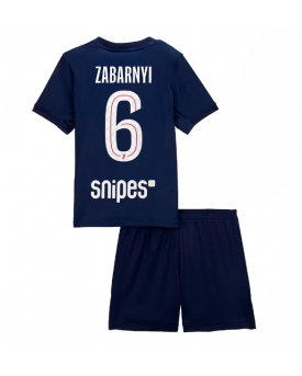 Billige Fotballdrakt Paris Saint-Germain Illia Zabarnyi #6 Replika Hjemmedraktsett Barn 2025-26 Kortermet (med bukser)